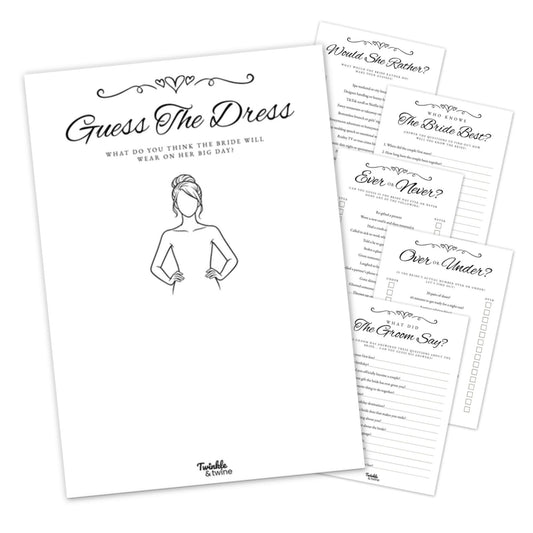 Black White & Minimalist Hen Party Games